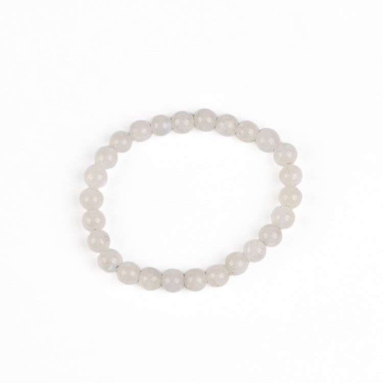 Brazilian natural white moonstone bracelet ladies happiness gem, promote emotion, regulate endocrine, improve sleep