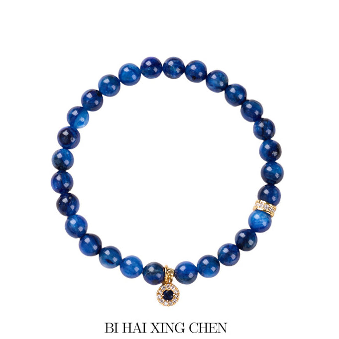 6MM kyanite bracelet protects energy and purifies the soul