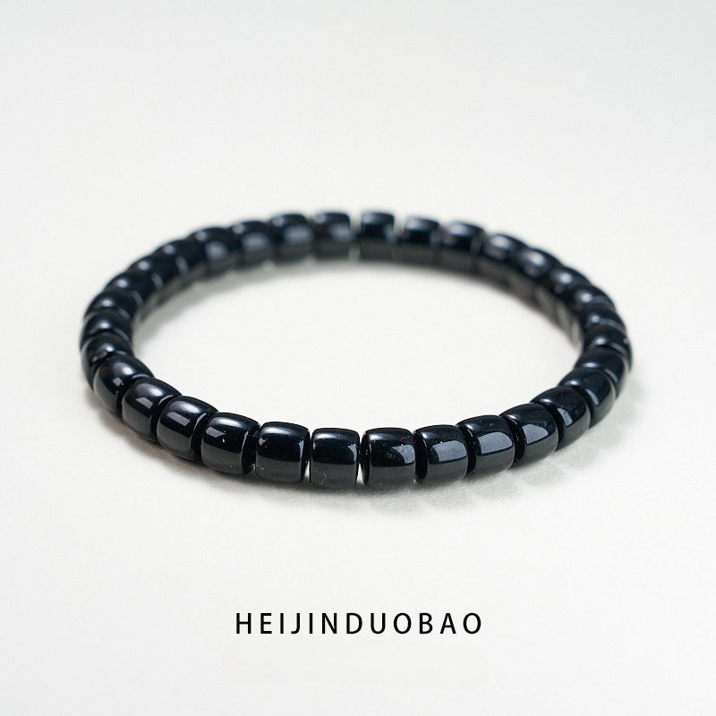 Duobao Energy Crystal Agate Bracelet, Diamond Straight Cut Vegetarian Ring Bracelet Straight Cut Bracelet, Protect Happiness and Health