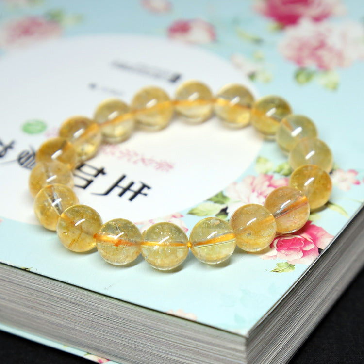Natural citrine jewelry bracelet, men's and women's models, Fortune Prosperity Citrine bracelet beads