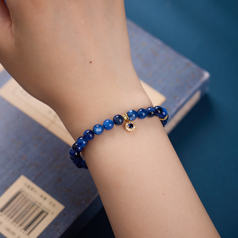 6MM kyanite bracelet protects energy and purifies the soul