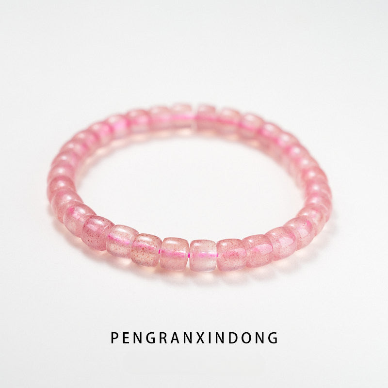 Duobao Energy Crystal Agate Bracelet, Diamond Straight Cut Vegetarian Ring Bracelet Straight Cut Bracelet, Protect Happiness and Health