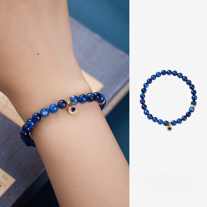 6MM kyanite bracelet protects energy and purifies the soul
