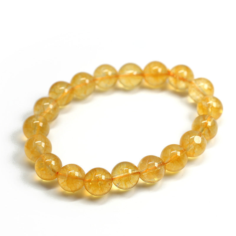 Natural citrine jewelry bracelet, men's and women's models, Fortune Prosperity Citrine bracelet beads
