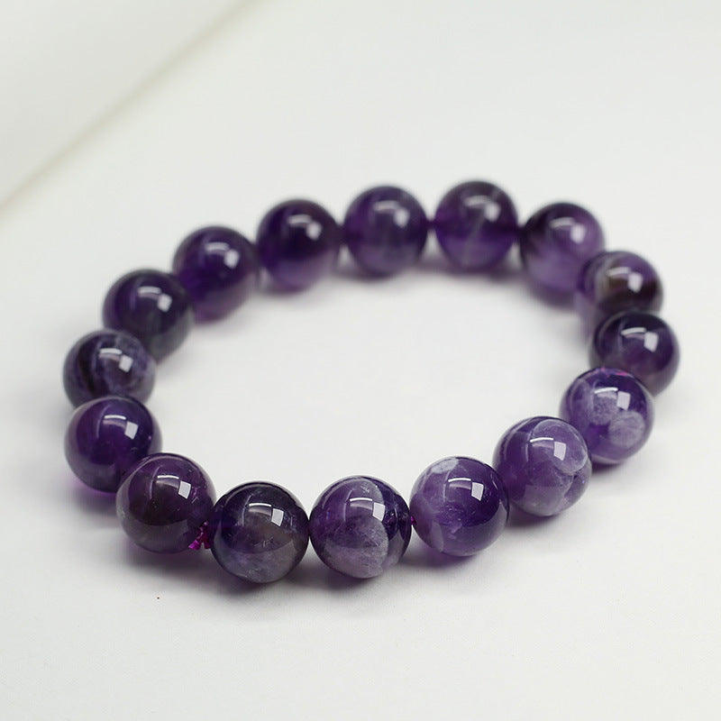 Natural amethyst bracelet female dream amethyst good luck empowered happiness