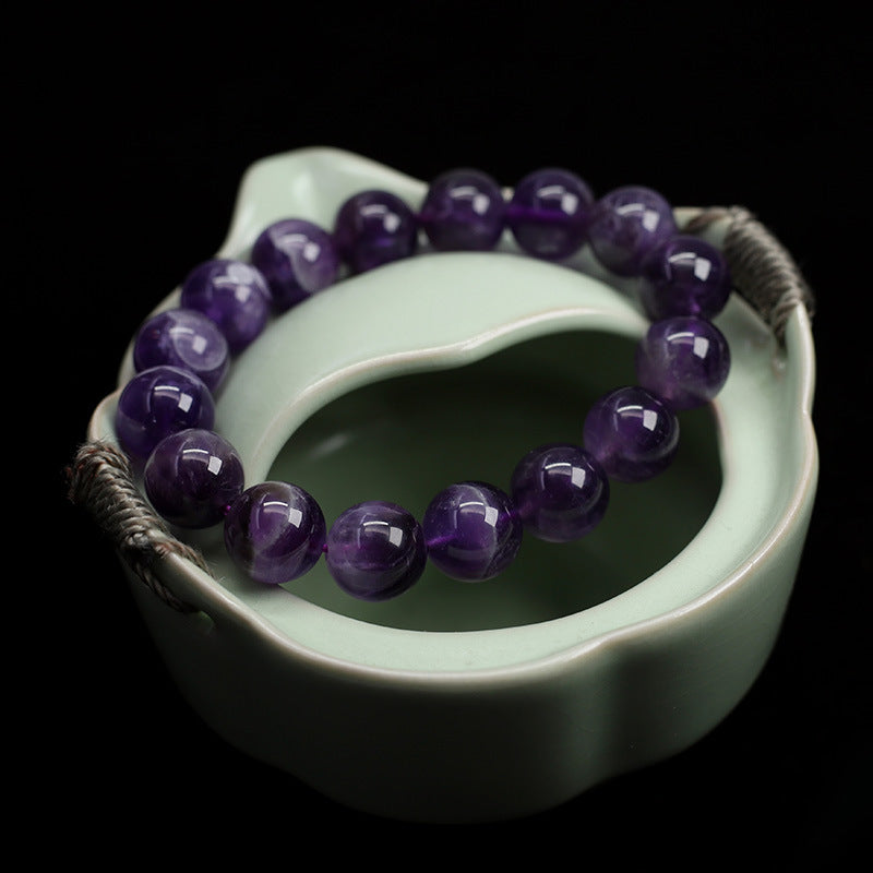 Natural amethyst bracelet female dream amethyst good luck empowered happiness