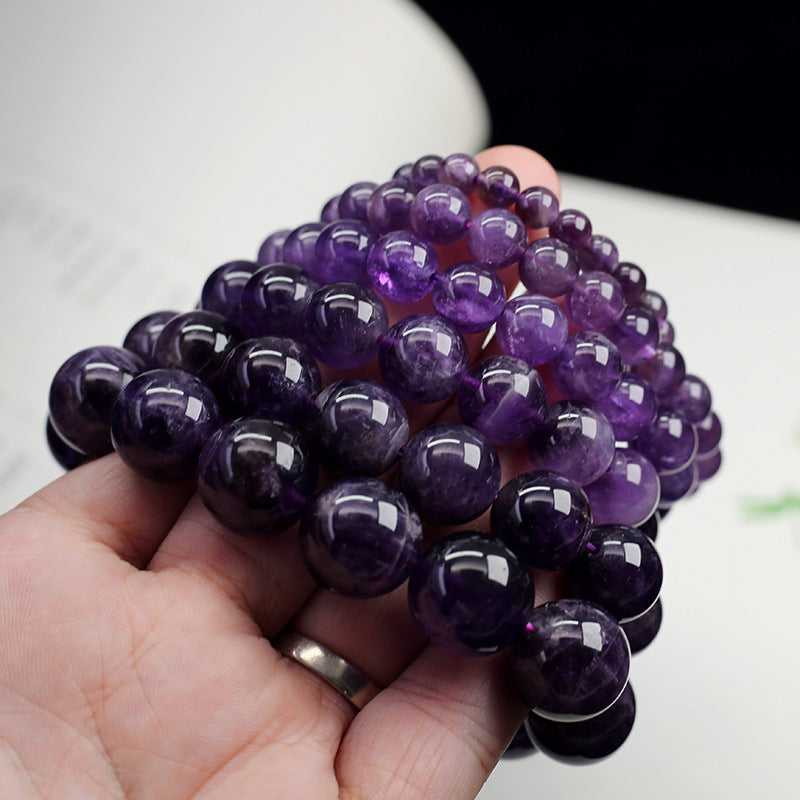 Natural amethyst bracelet female dream amethyst good luck empowered happiness