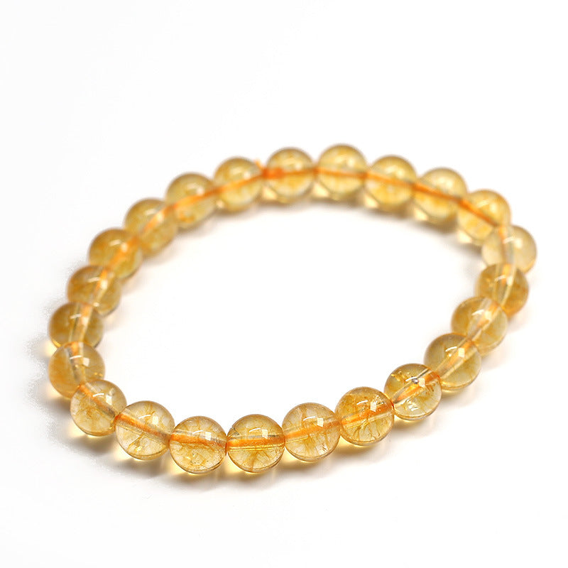 Natural citrine jewelry bracelet, men's and women's models, Fortune Prosperity Citrine bracelet beads