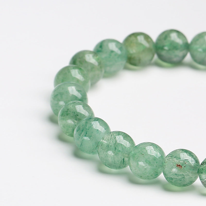 Original Design Natural Crystal Green Strawberry Crystal Bracelet Soothes anxiety, radiates love and attracts soulmates