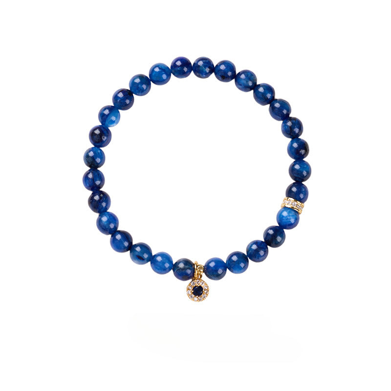 6MM kyanite bracelet protects energy and purifies the soul